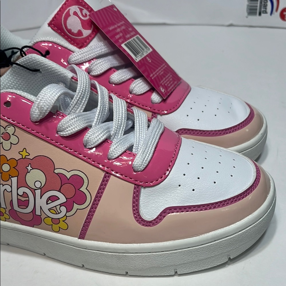Barbie Pink and White Floral Sneakers - Picture 15 of 15
